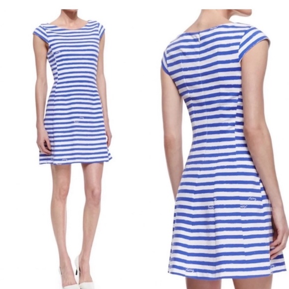 Lilly Pulitzer Briella Blue and White Striped Dress - Picture 2 of 7